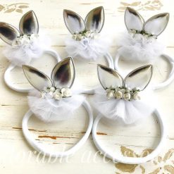 white tulle bunny Handmade ampampamp High Quality School Hair Accessories Available in Clips Hairties Headbands Bunwraps and More Wholesale ampampampamp Fundraising Prices available to schools pampampampampc and organisations