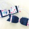 navy floral quad Handmade ampampamp High Quality School Hair Accessories Available in Clips Hairties Headbands Bunwraps and More Wholesale ampampampamp Fundraising Prices available to schools pampampampampc and organisations