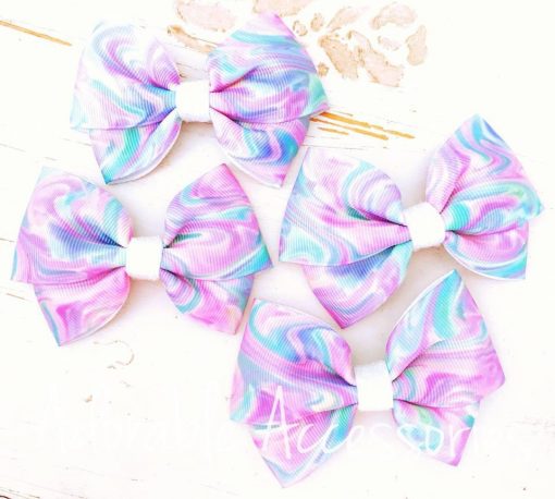 pastel watercolour swirl Handmade ampampamp High Quality School Hair Accessories Available in Clips Hairties Headbands Bunwraps and More Wholesale ampampampamp Fundraising Prices available to schools pampampampampc and organisations