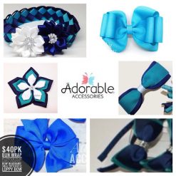 40 school pack Handmade ampampamp High Quality School Hair Accessories Available in Clips Hairties Headbands Bunwraps and More Wholesale ampampampamp Fundraising Prices available to schools pampampampampc and organisations