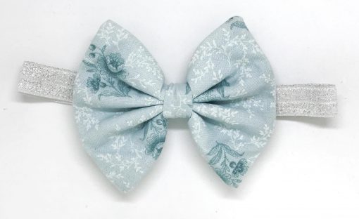 soft blue floral Handmade ampampamp High Quality School Hair Accessories Available in Clips Hairties Headbands Bunwraps and More Wholesale ampampampamp Fundraising Prices available to schools pampampampampc and organisations