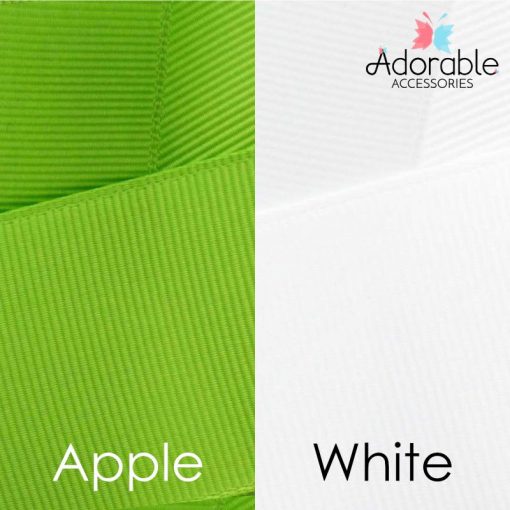 Apple Green & White Hair Accessories