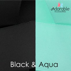 Black & Aqua Hair Accessories