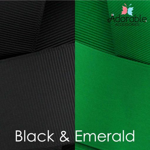 Black & Emerald Green Hair Accessories