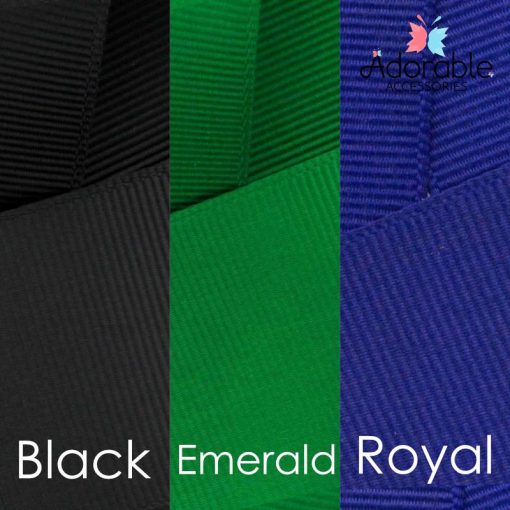 Emerald Green, Royal & Black Hair Accessories