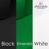 Emerald Green, Black & White Hair Accessories