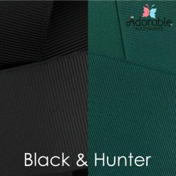 Black & Hunter Green Hair Accessories