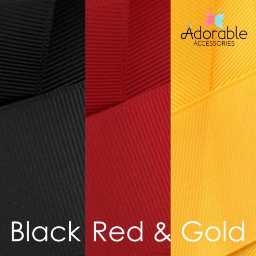 Gold, Red & Black Hair Accessories