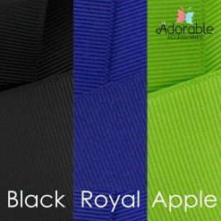 Black, Royal & Apple Green Hair Accessories