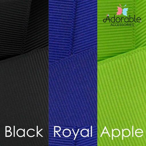 Black, Royal & Apple Green Hair Accessories