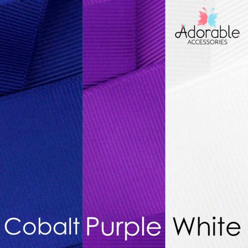 Cobalt Blue, Purple & White Hair Accessories