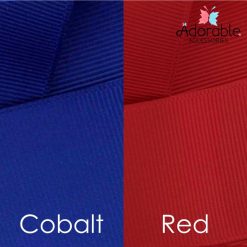 Cobalt Blue & Red Hair Accessories