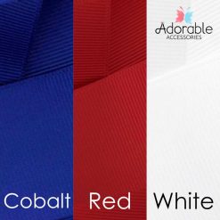 Cobalt Blue, Red & White Hair Accessories