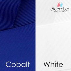 Cobalt Blue & White Hair Accessories