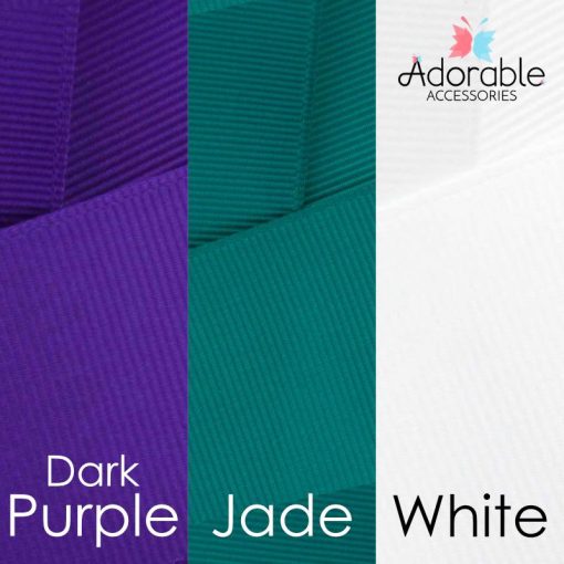 Dark Purple, Jade & White Hair Accessories