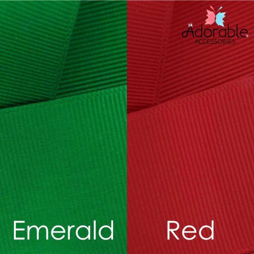 Emerald Green & Red Hair Accessories