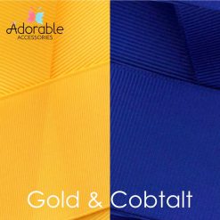 Cobalt Blue & Yellow Gold Hair Accessories