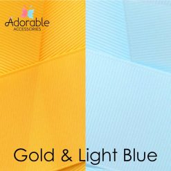 Light Blue & Gold Hair Accessories