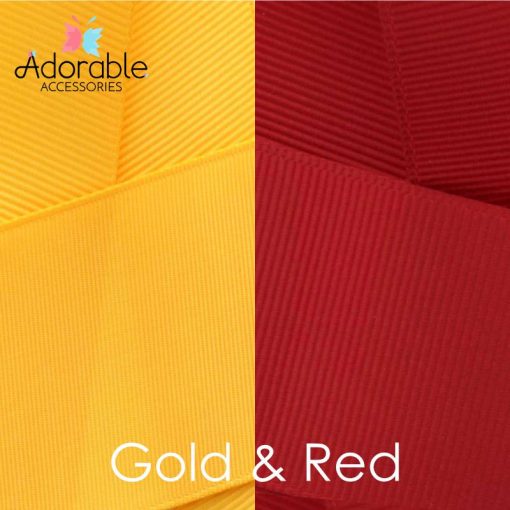 Gold Red Hair Accessories 1 Handmade ampampamp High Quality School Hair Accessories Available in Clips Hairties Headbands Bunwraps and More Wholesale ampampampamp Fundraising Prices available to schools pampampampampc and organisations