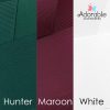 Maroon & Hunter Green & White Hair Accessories