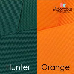 Orange & Hunter Green Hair Accessories