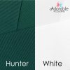 Hunter Green & White Hair Accessories
