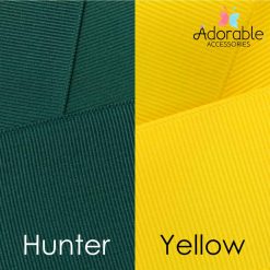 Yellow & Hunter Green Hair Accessories