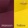 Yellow & Maroon Hair Accessories