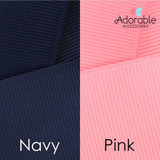 Navy & Pink Hair Accessories