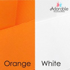 Orange & White Hair Accessories