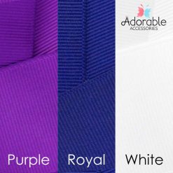 Purple, Royal & White Hair Accessories