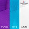 Turquoise, Purple & White Hair Accessories