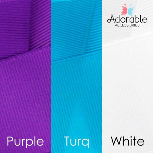 Turquoise, Purple & White Hair Accessories