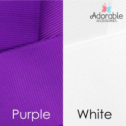 Purple & White Hair Accessories