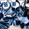 Navy Blue Topaz Handmade ampampamp High Quality School Hair Accessories Available in Clips Hairties Headbands Bunwraps and More Wholesale ampampampamp Fundraising Prices available to schools pampampampampc and organisations